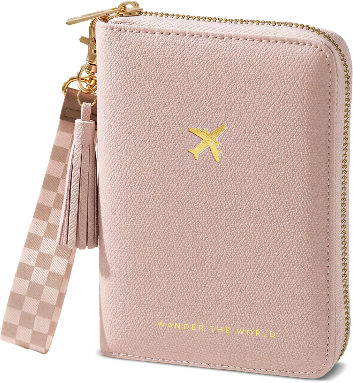 Passport Holder with Detachable Wristlet Strap