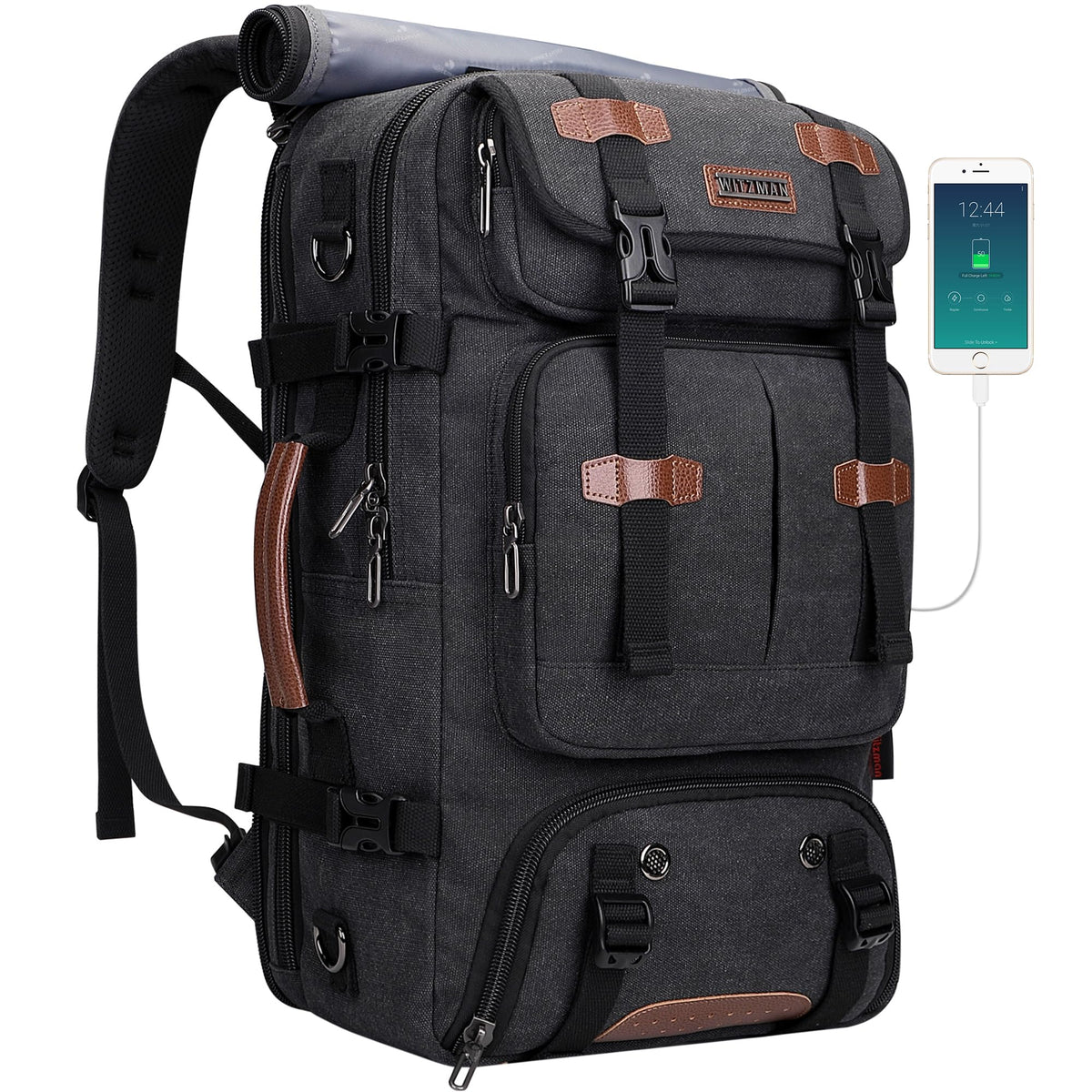45L Carry-On Travel Backpack with Spacious Design