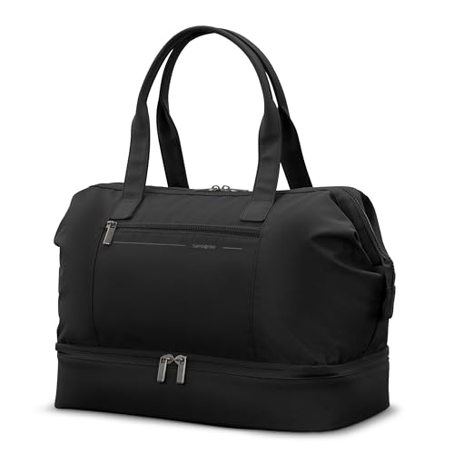 Weekender Bag with Drop-Bottom Compartment