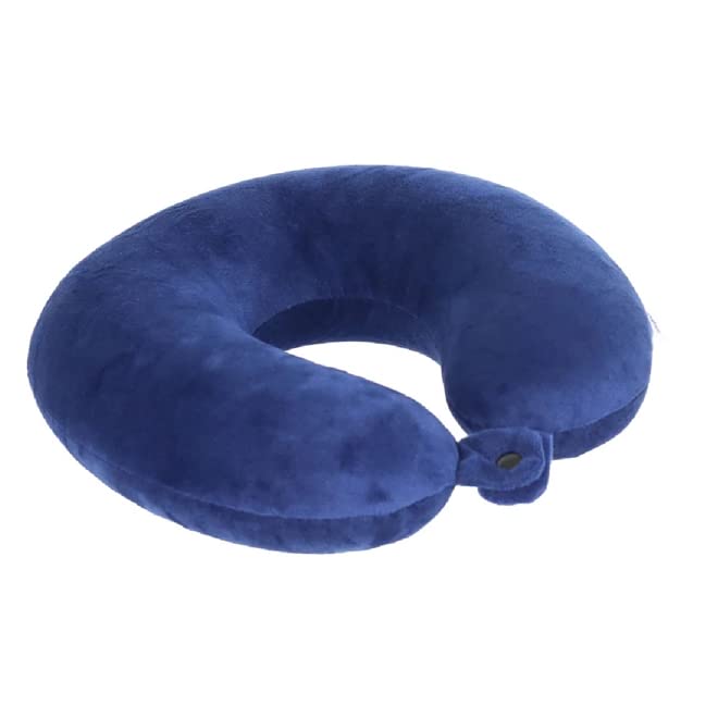 Memory Foam Travel Neck Pillow with Ergonomic Support