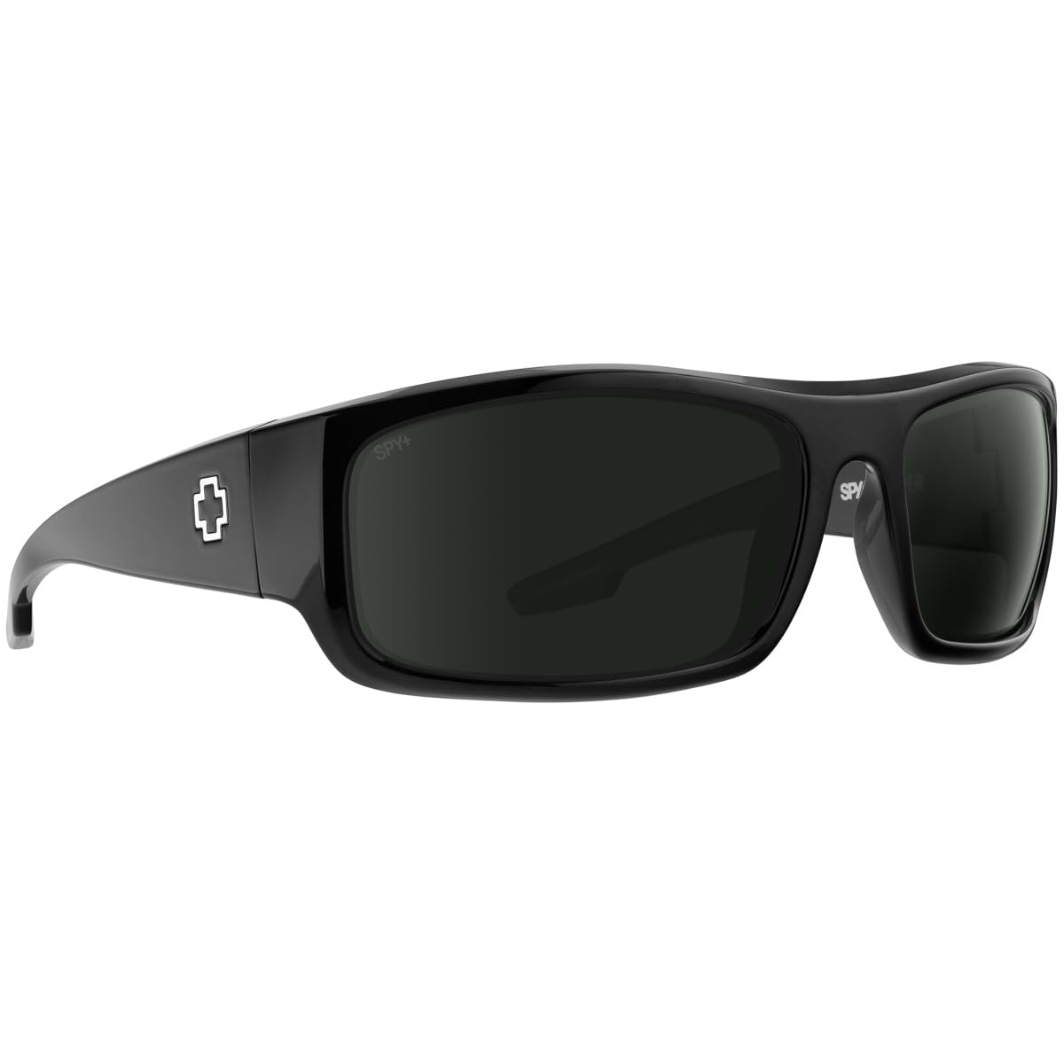 Rectangular Wrap Sunglasses with Contrast Lenses