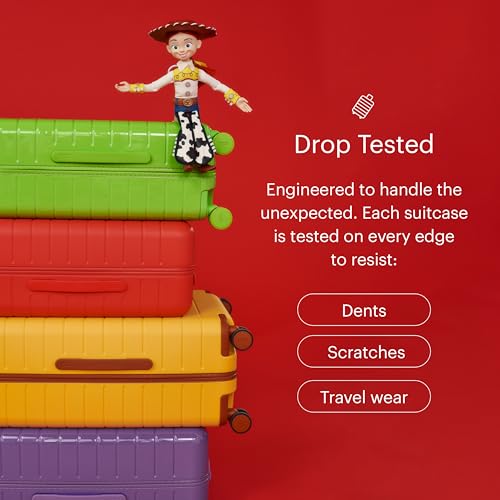 Carry-On Luggage with Smooth Spinner Wheels