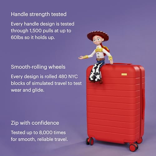 Carry-On Luggage with Smooth Spinner Wheels