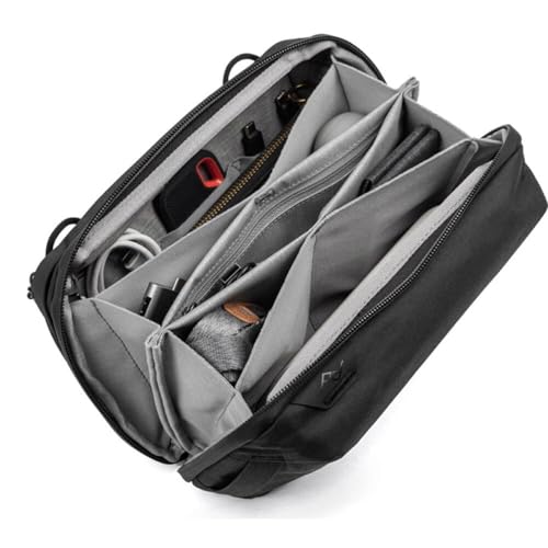Tech Organizer Pouch with Structured Cable Storage