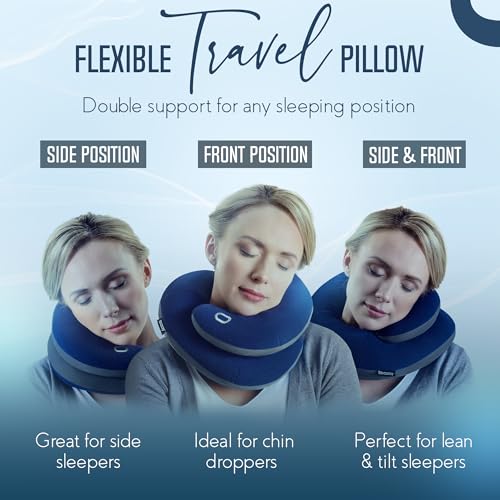 Travel Neck Pillow with Supportive Wrap Design