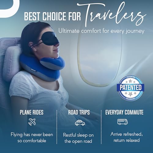 Travel Neck Pillow with Supportive Wrap Design