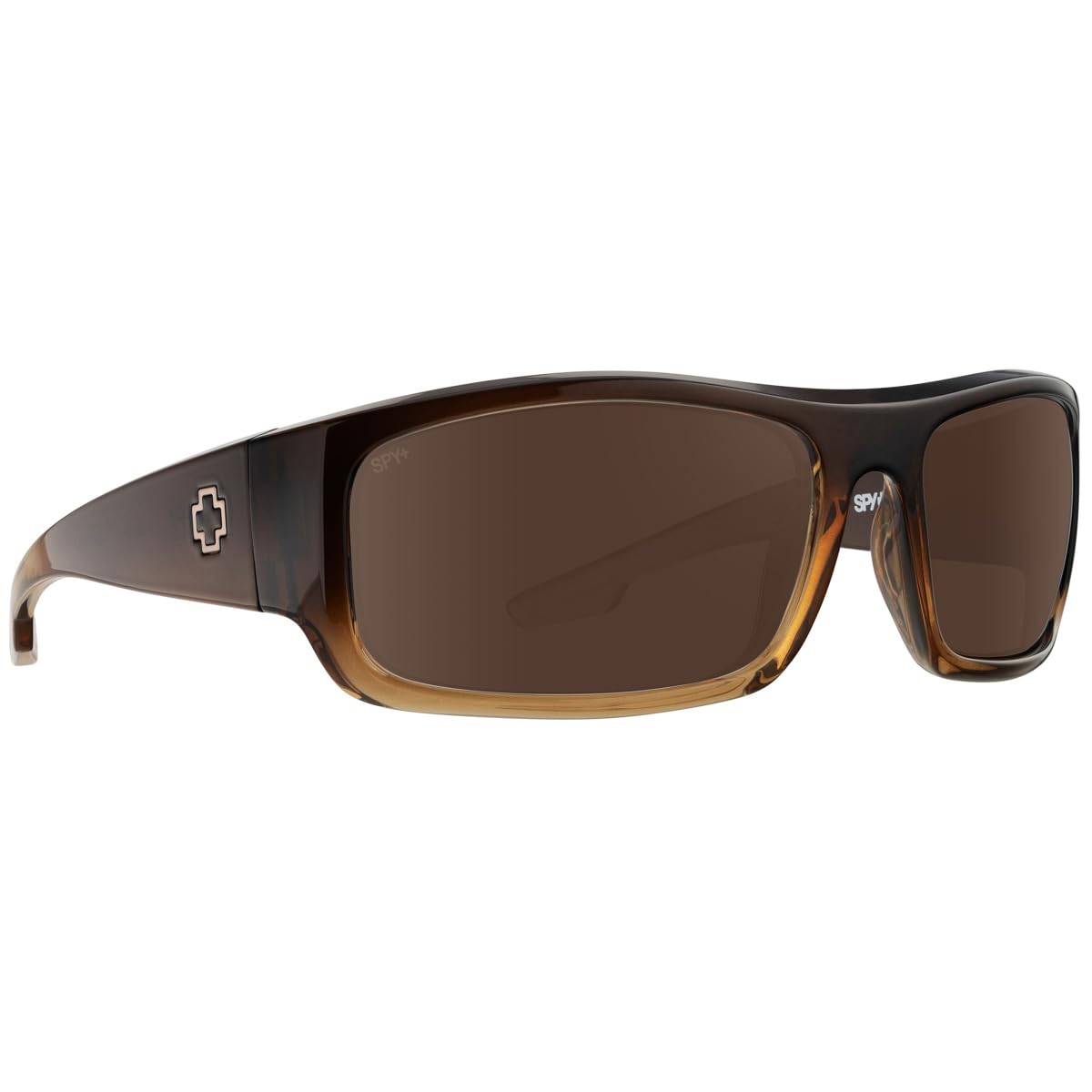Rectangular Wrap Sunglasses with Contrast Lenses