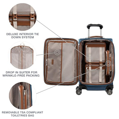 Softside Checked Luggage with 8-Wheel Spinner