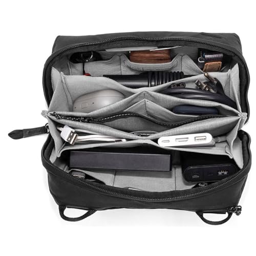 Tech Organizer Pouch with Structured Cable Storage