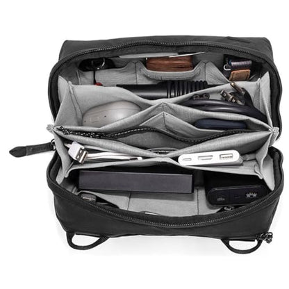Tech Organizer Pouch with Structured Cable Storage