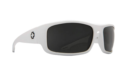 Rectangular Wrap Sunglasses with Contrast Lenses