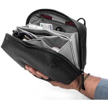 Tech Organizer Pouch with Structured Cable Storage