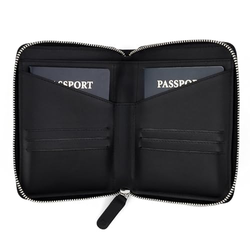 Double Passport Wallet with Travel Document Storage