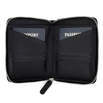 Double Passport Wallet with Travel Document Storage
