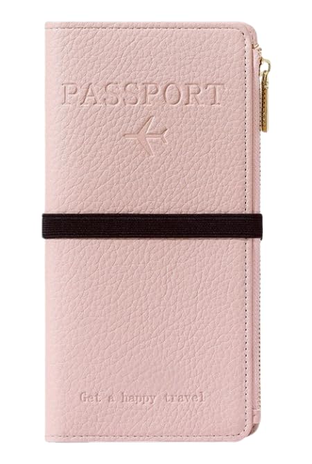 Leather RFID Passport Wallet with Travel Organizer
