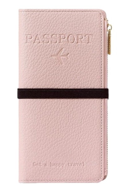 Leather RFID Passport Wallet with Travel Organizer