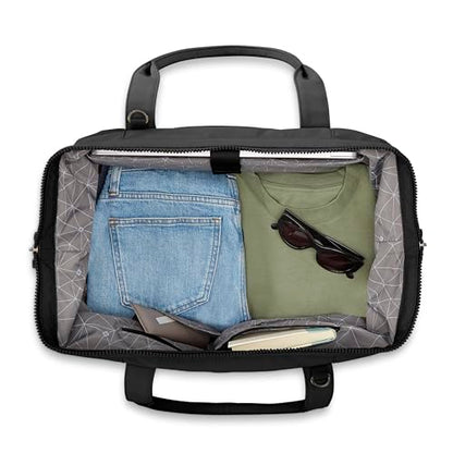 Weekender Bag with Drop-Bottom Compartment