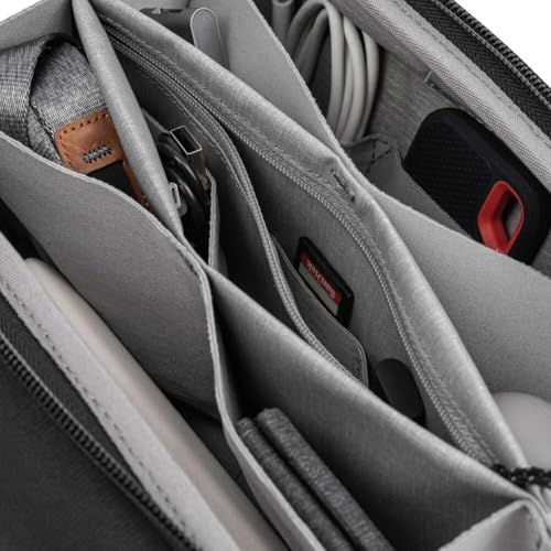 Tech Organizer Pouch with Structured Cable Storage