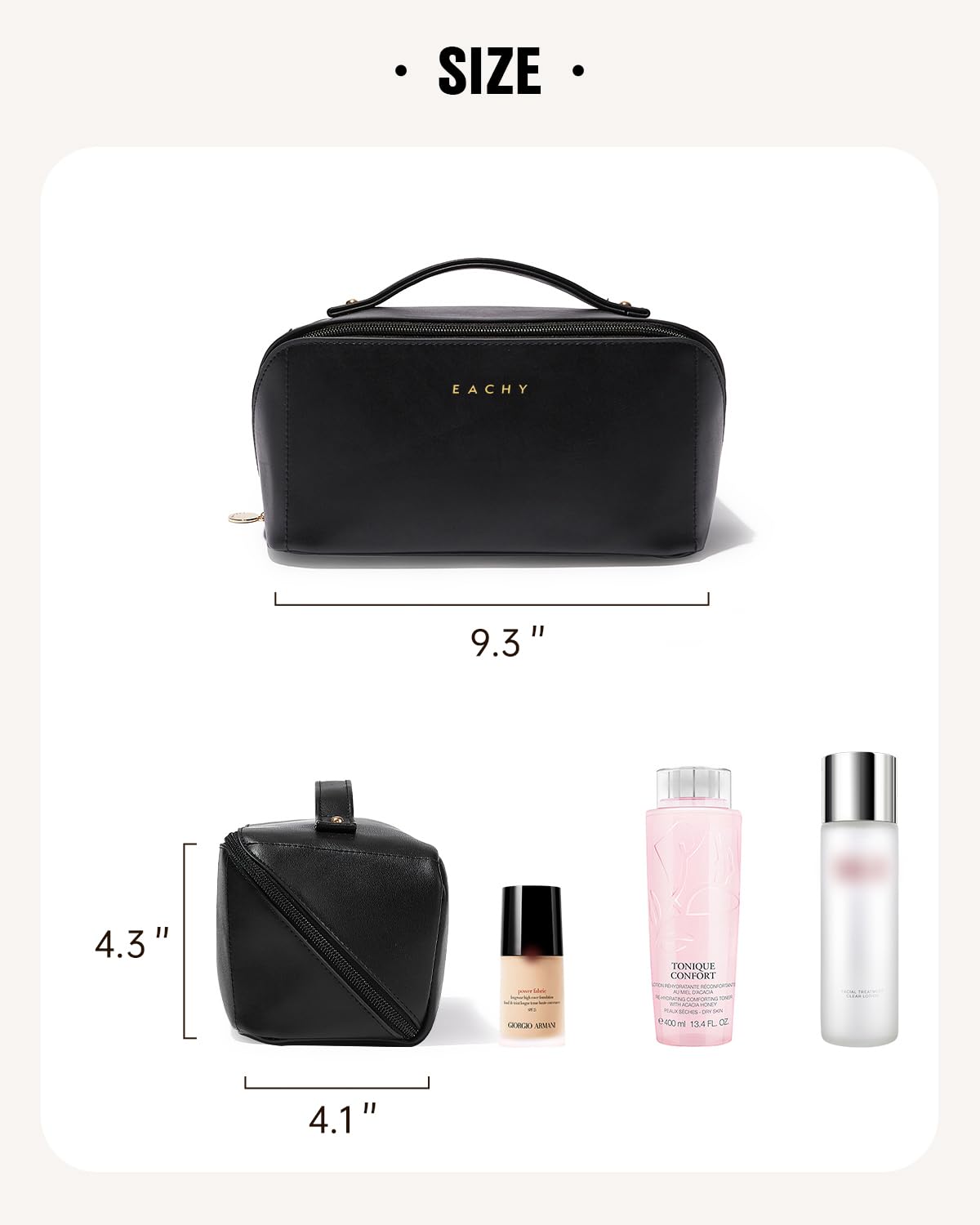 Men's Travel Toiletry Bag with Organizer Compartments