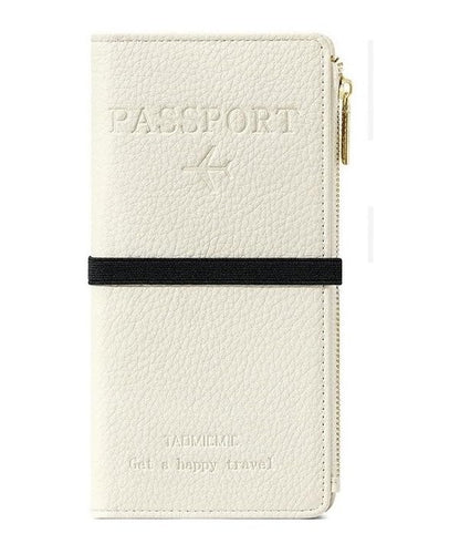 Leather RFID Passport Wallet with Travel Organizer