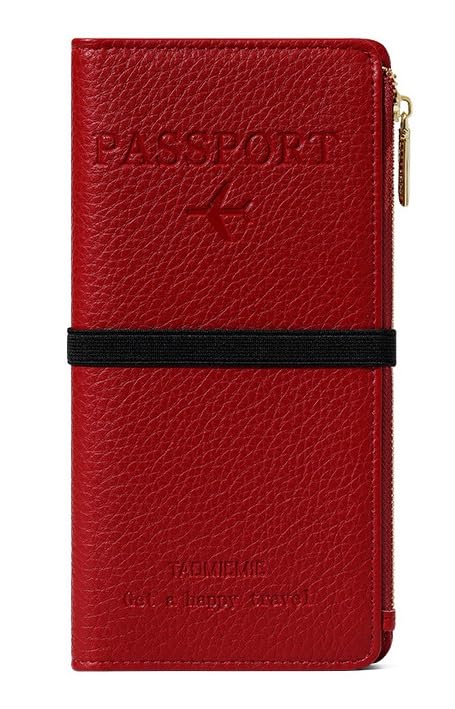 Leather RFID Passport Wallet with Travel Organizer