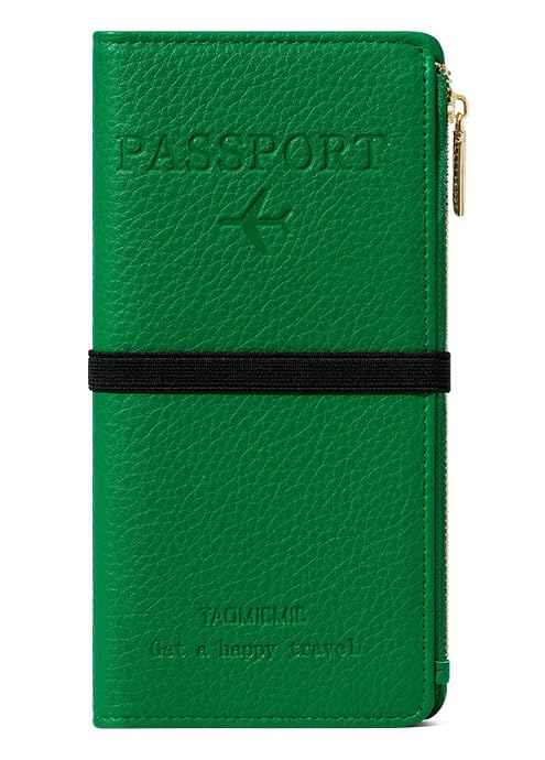 Leather RFID Passport Wallet with Travel Organizer