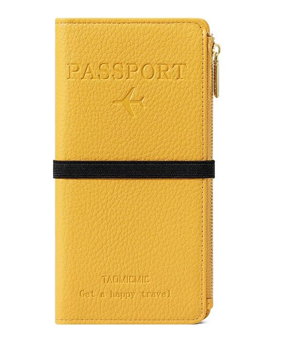 Leather RFID Passport Wallet with Travel Organizer