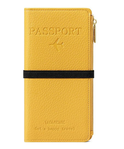 Leather RFID Passport Wallet with Travel Organizer