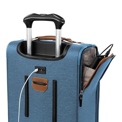 Softside Checked Luggage with 8-Wheel Spinner