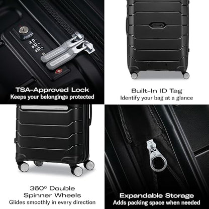 Hardside Expandable Luggage with Double Spinners