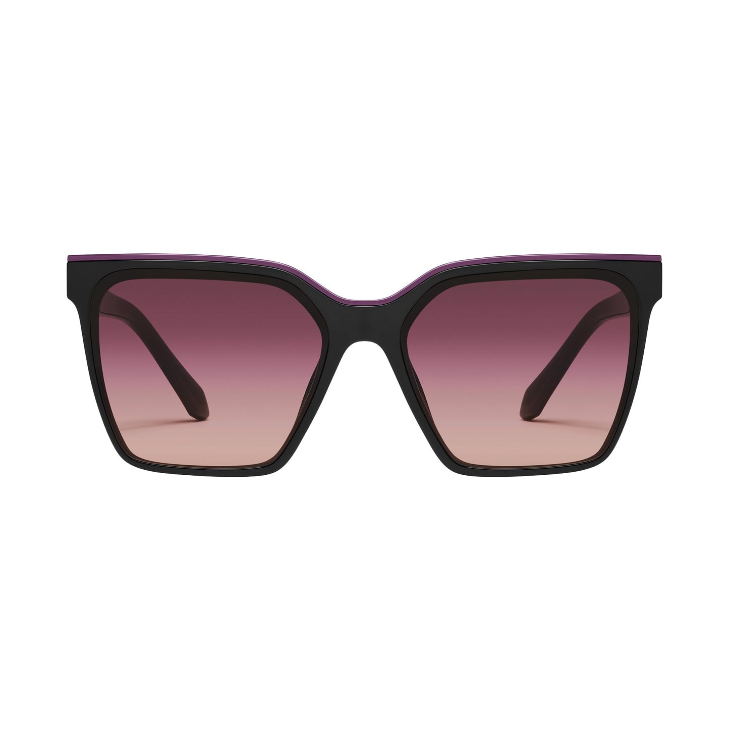 Women's Square Sunglasses with Modern Bold Frame