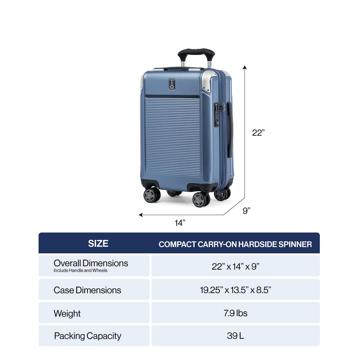 Hardside Spinner Luggage with TSA Lock and Expansion