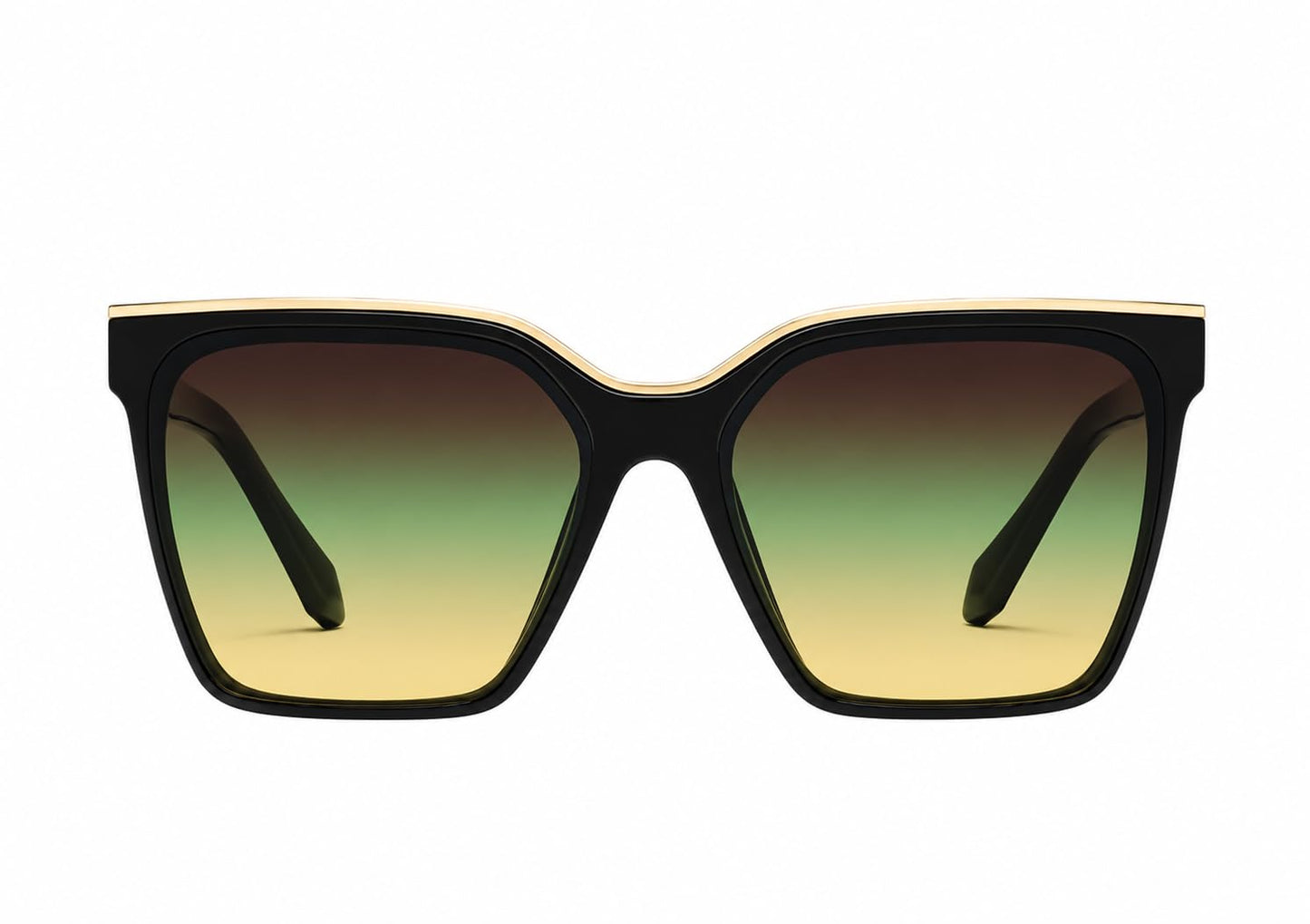 Women's Square Sunglasses with Modern Bold Frame