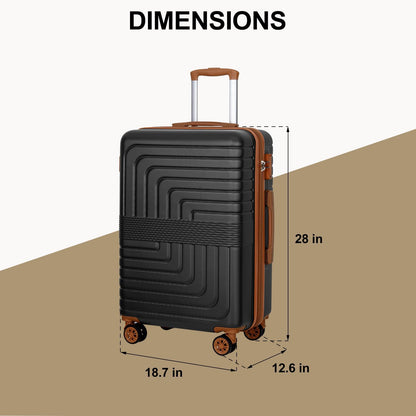 28-Inch Hardside Checked Luggage with Dual Spinners