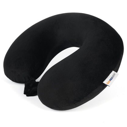 Memory Foam Travel Neck Pillow with Adjustable Support