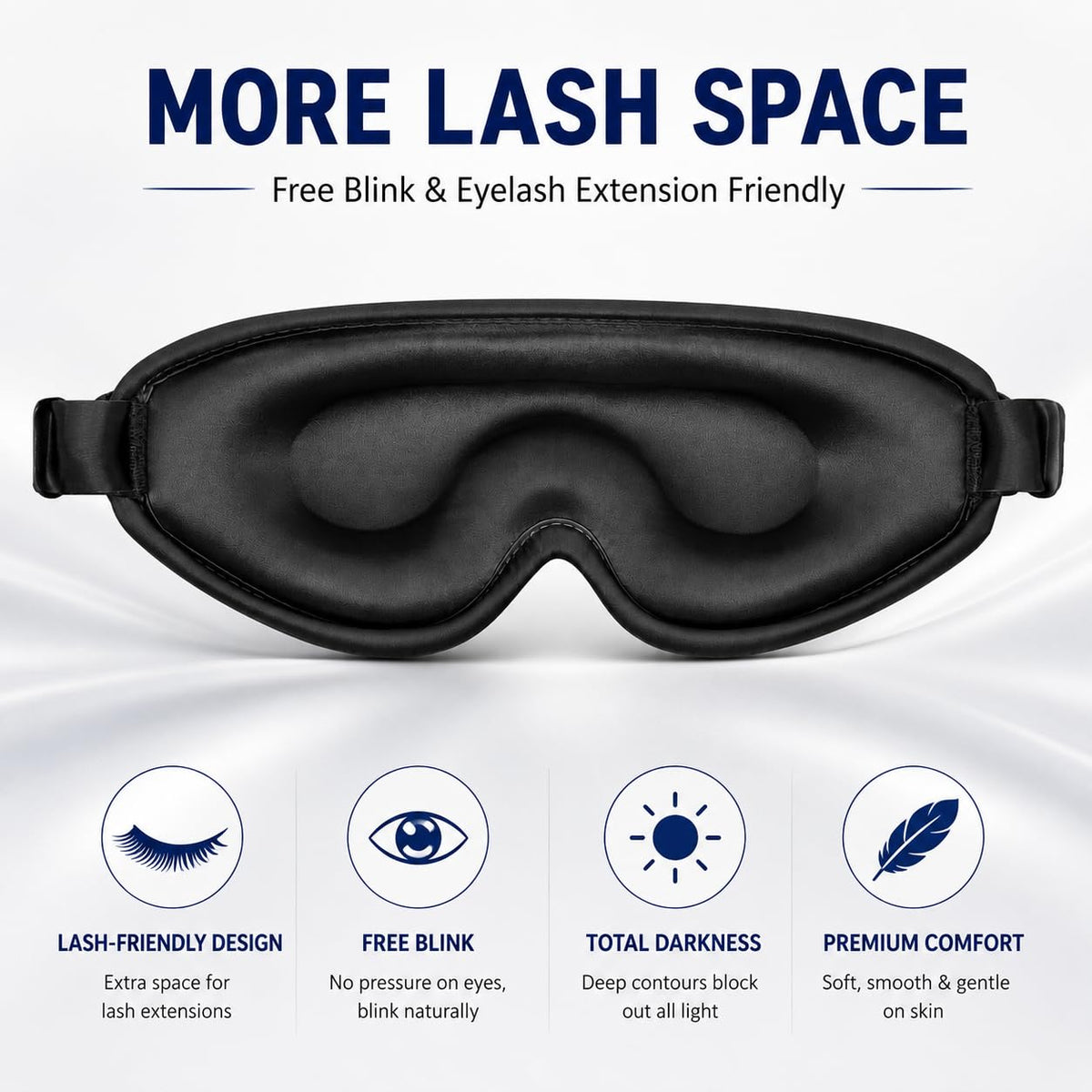 Silk Sleep Mask with Soft Light-Blocking Design