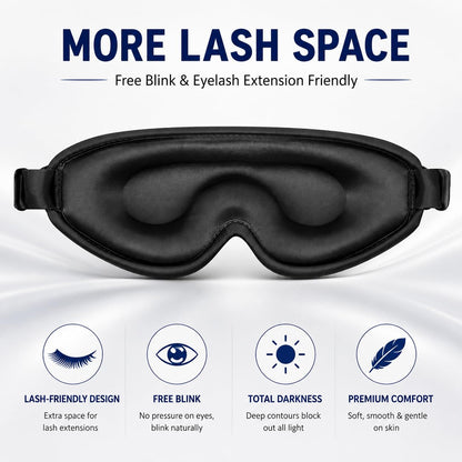 Silk Sleep Mask with Soft Light-Blocking Design