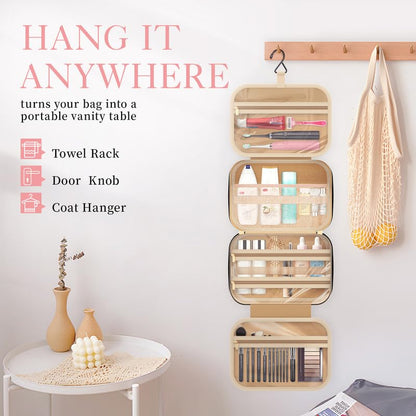 Hanging Travel Toiletry Bag with Spacious Organizer