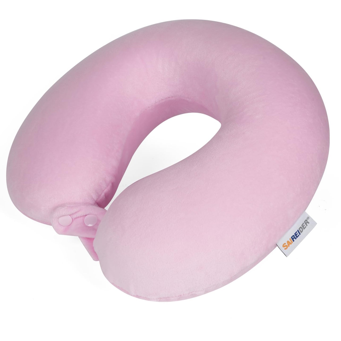 Memory Foam Travel Neck Pillow with Adjustable Support