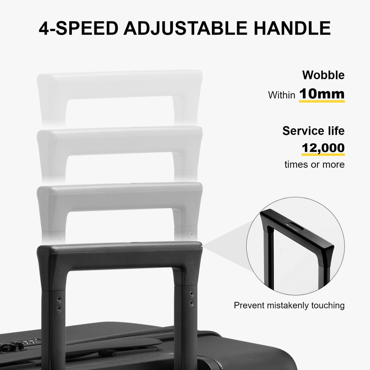 Hardside Spinner Luggage with Luminous Shell Design