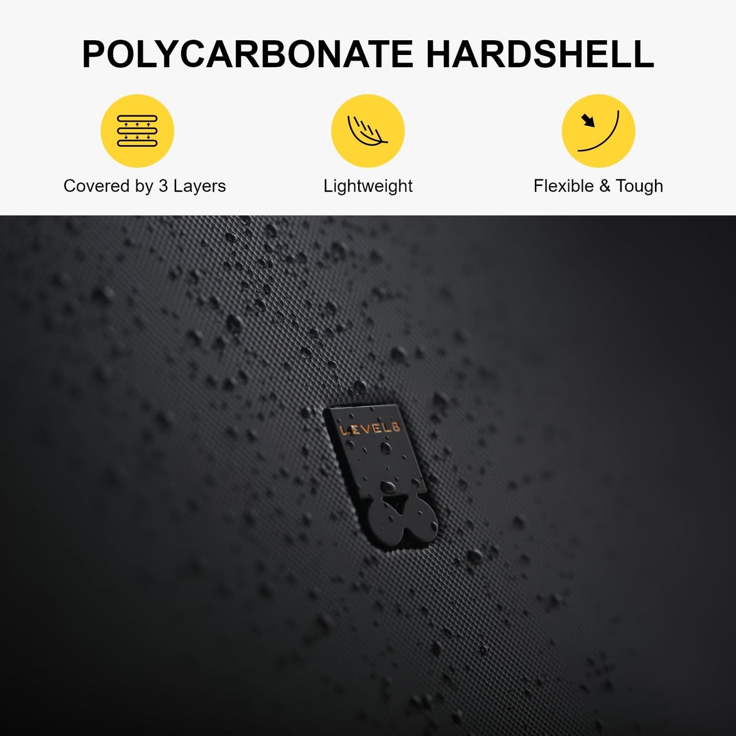 Hardside Spinner Luggage with Luminous Shell Design