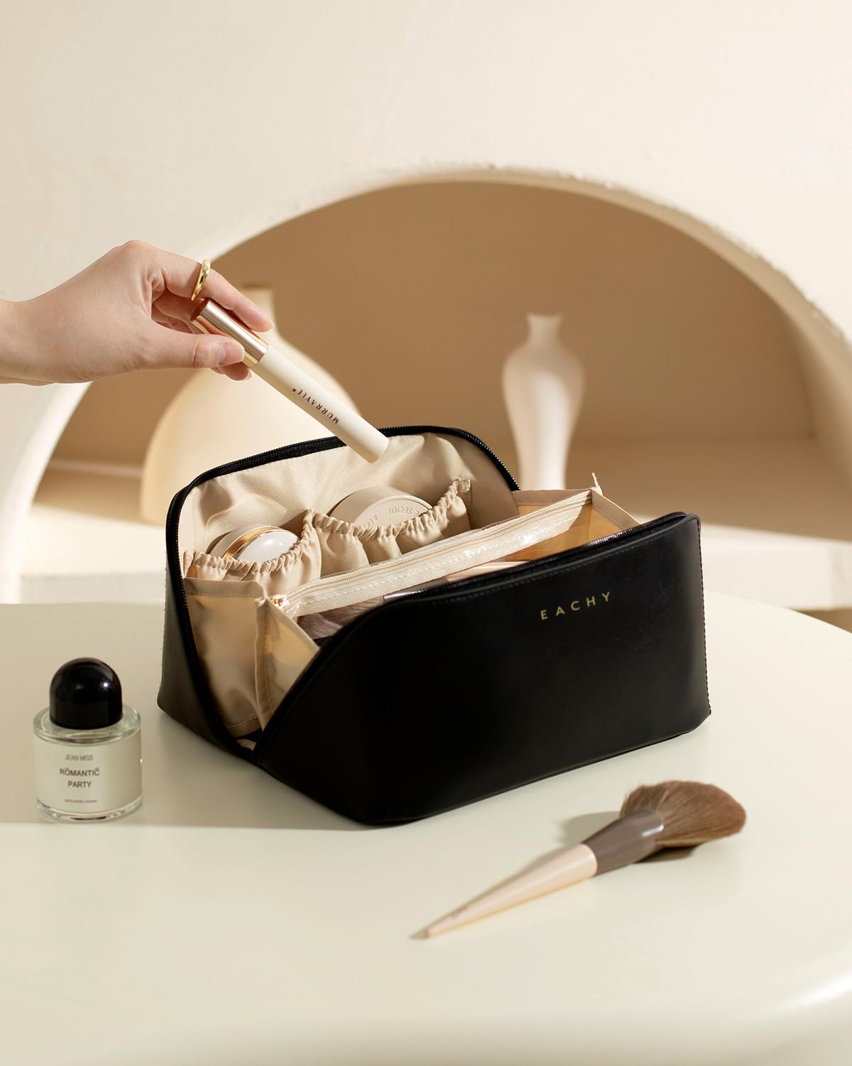 Men's Travel Toiletry Bag with Organizer Compartments