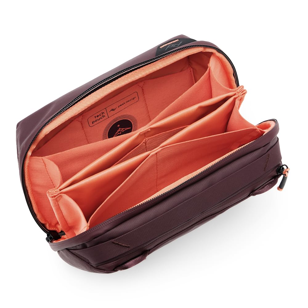 Tech Organizer Pouch with Structured Cable Storage