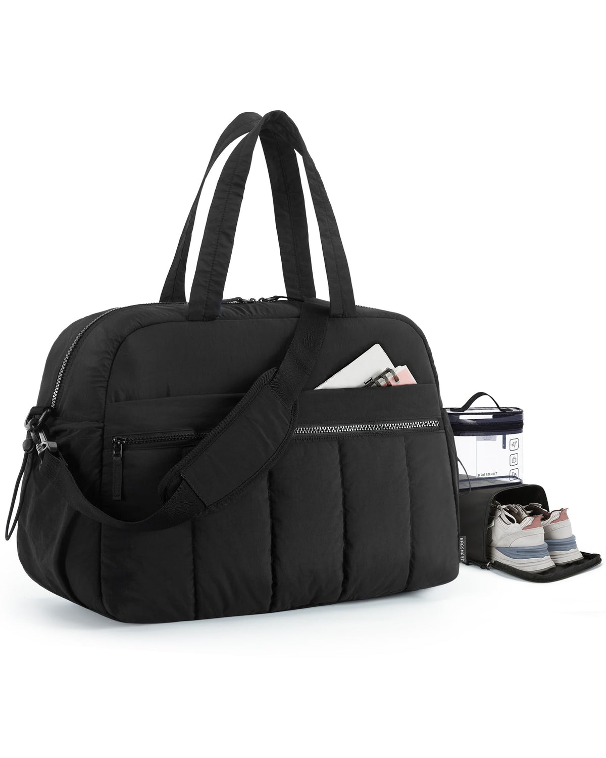 Women's Weekender Duffle Bag for Travel and Carry-On