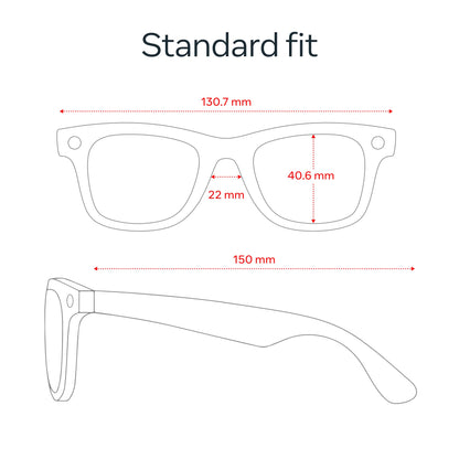 Wayfarer Smart Glasses with Classic Frame Design