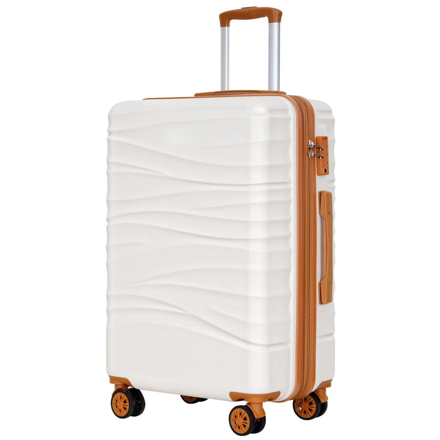 28-Inch Hardside Checked Luggage with Dual Spinners