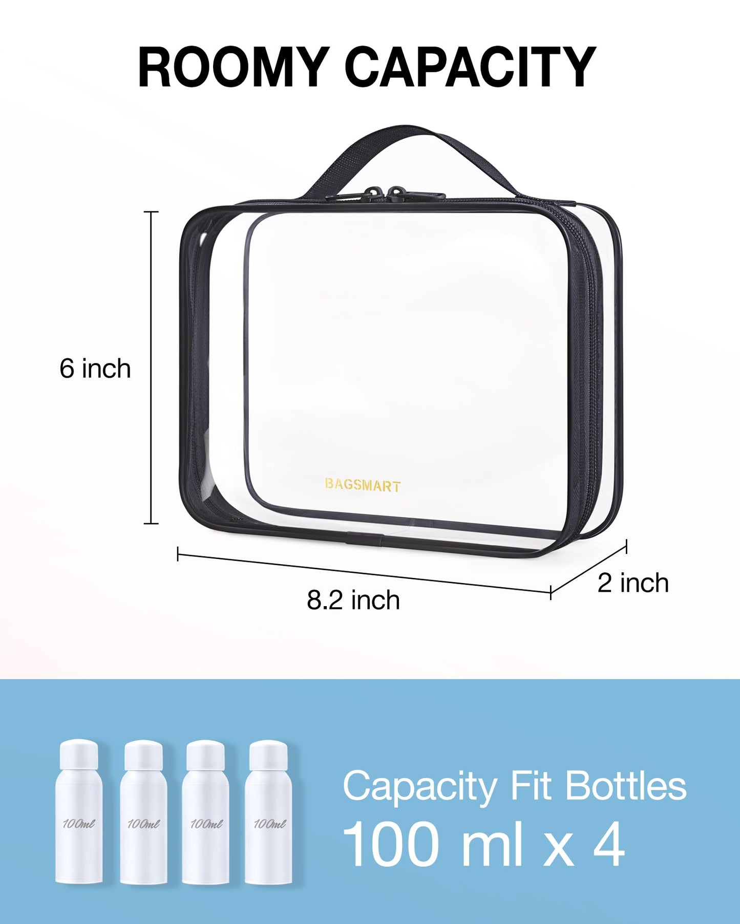Clear TSA Toiletry Bag Set for Travel Essentials