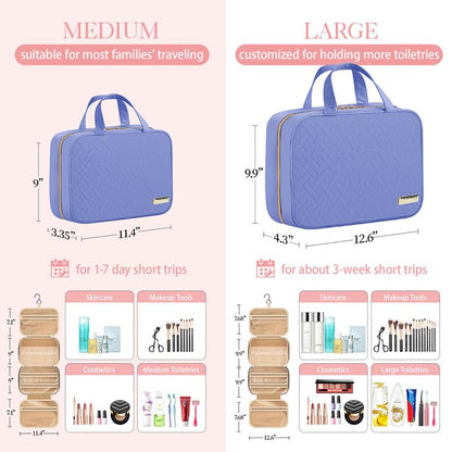 Hanging Travel Toiletry Bag with Spacious Organizer