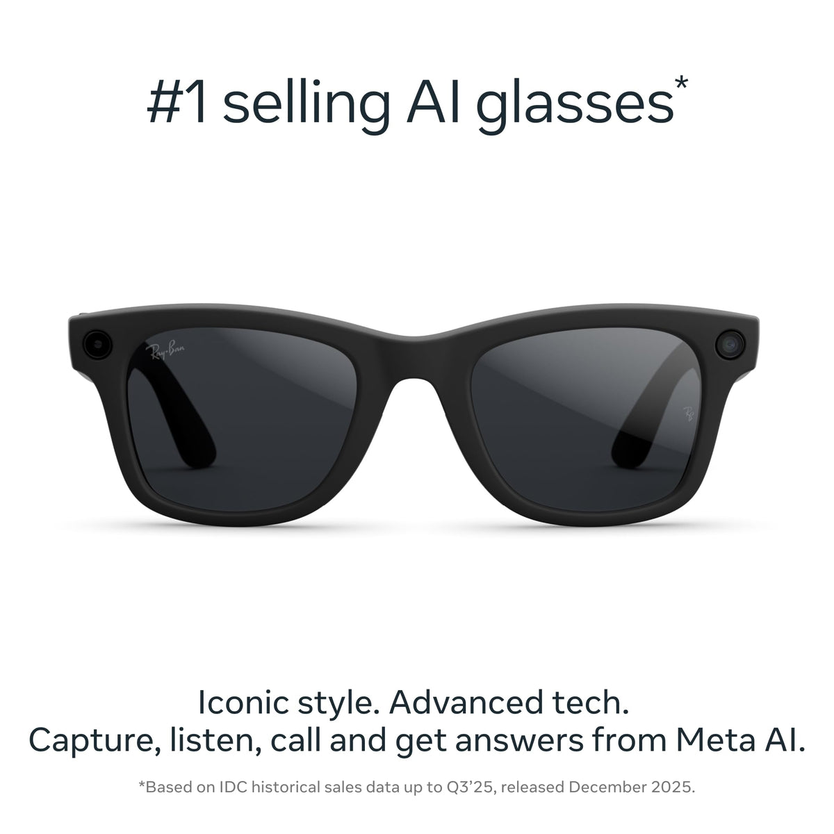 Wayfarer Smart Glasses with Classic Frame Design
