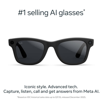 Wayfarer Smart Glasses with Classic Frame Design